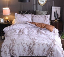 Laden Sie das Bild in den Galerie-Viewer, Pillowcase home textile bedding four-piece marble