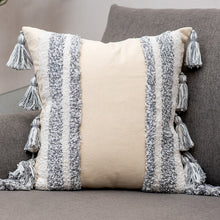 Laden Sie das Bild in den Galerie-Viewer, Flow Sofa Throw Pillow Chair Cushion Lumbar Pillow Tassel Moroccan Office Cushion