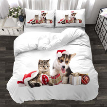 Load image into Gallery viewer, Three-piece Realistic Quilt Cover