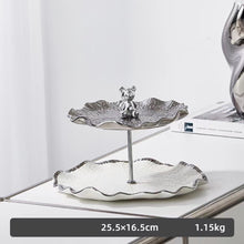 Load image into Gallery viewer, Ceramic Skewer Count Heart Plate Cake Stand Afternoon Tea Three-layer Fruit Plate tableware