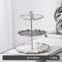 Load image into Gallery viewer, Ceramic Skewer Count Heart Plate Cake Stand Afternoon Tea Three-layer Fruit Plate tableware