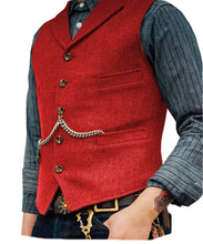 Cargar imagen en el visor de la galería, Men&#39;s Vest Wedding Groom Best Man Vest