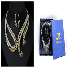 Charger l&#39;image dans la galerie, INS Wind Zircon Necklace Earring Set for Occasions