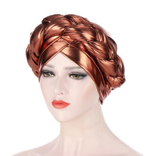 Charger l&#39;image dans la galerie, Bright Silk Coarse Twist Turban Hat