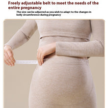 Cargar imagen en el visor de la galería, Cashmere Silk Edging Pregnant Women Warm Suit