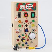 Cargar imagen en el visor de la galería, Children&#39;s Wooden Busy Board Switch Lights Circuit Board