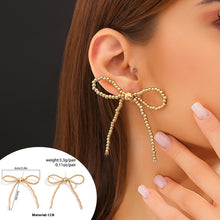 Cargar imagen en el visor de la galería, Niche Beaded Knotted Bow Earring Bracelet Necklace