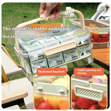 Charger l&#39;image dans la galerie, Portable Draining Vegetables Refrigerator Crisper Outdoor Picnic Basket Snacks Fruit Storage Box