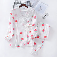 Cargar imagen en el visor de la galería, Pure Cotton Kimono And Post-pregnancy Nursing Clothes And Home Pajamas