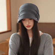 Charger l&#39;image dans la galerie, Japanese Style Beanie Hat Small Face Sleeve Cap Big Head Circumference Pile Style