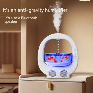 3 In 1 Anti-Gravity Home Humidifier Multifunctional Aromatherapy Machine Speaker Fish Tank Ambient Light