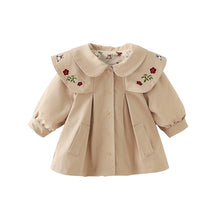 Load image into Gallery viewer, Autumn New Simple Casual Children Long Sleeve Khaki Trench Kids Coat