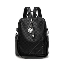 Cargar imagen en el visor de la galería, Fashion Checkerboard Backpack Casual Shoulder Bag All-match Shopping Travel Bags For Women