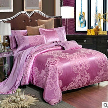 Cargar imagen en el visor de la galería, Luxury European Bedding Satin Jacquard Modal Cotton Tencel Set