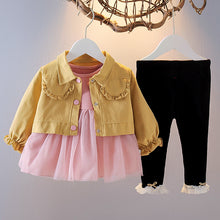 Cargar imagen en el visor de la galería, Children&#39;s autumn long sleeve three-piece suit