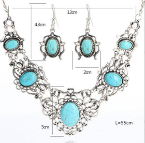 Punk Coin Necklace Earring Set Necklace Accessories set for Occasions