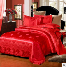 Cargar imagen en el visor de la galería, Luxury European Bedding Satin Jacquard Modal Cotton Tencel Set