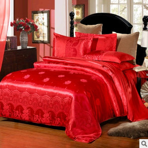 Luxury European Bedding Satin Jacquard Modal Cotton Tencel Set