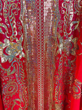 Cargar imagen en el visor de la galería, Plus Size Elegant Abbaya, African Sequin Embroidered Translucent Dashiki