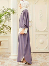 Charger l&#39;image dans la galerie, Solid Bat wing Sleeve Abbaya, Elegant Loose Maxi Kaftan