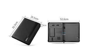 Multifunctional Rechargeable Folder Travel Notebook Composition  Folder With Wireless Power Charger Mobile