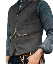 Cargar imagen en el visor de la galería, Men&#39;s Vest Wedding Groom Best Man Vest