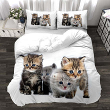 Cargar imagen en el visor de la galería, Three-piece Realistic Quilt Cover