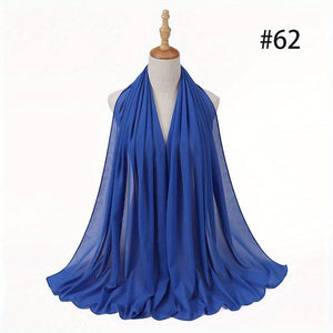 Solid Color Veil Chiffon Hijab