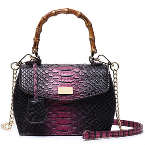 Luxury Women Purse Snake print handbag