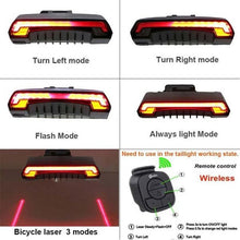 Cargar imagen en el visor de la galería, Smart LED Wireless Bicycle Tail Light