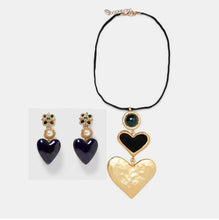 Charger l&#39;image dans la galerie, Exaggerated oil drop earring necklace set for occasions