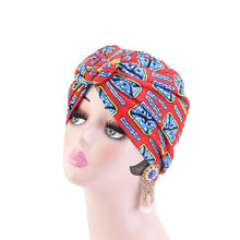 Cargar imagen en el visor de la galería, Ladies wind swirl knotted turban hat