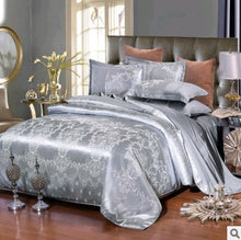 Cargar imagen en el visor de la galería, Luxury European Bedding Satin Jacquard Modal Cotton Tencel Set