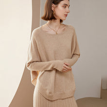 Charger l&#39;image dans la galerie, Cashmere Round Neck Shawl Bottoming Shirt Blouse