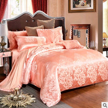 Cargar imagen en el visor de la galería, Luxury European Bedding Satin Jacquard Modal Cotton Tencel Set