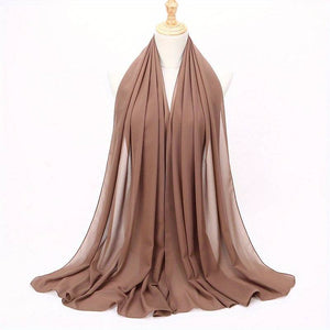 Solid Color Veil Chiffon Hijab