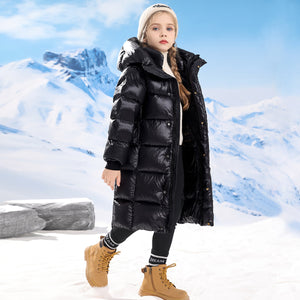 Girls' Casual Versatile Winter Thick Cotton Coat