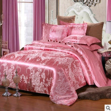 Cargar imagen en el visor de la galería, Luxury European Bedding Satin Jacquard Modal Cotton Tencel Set