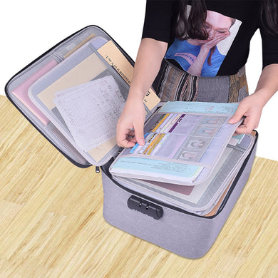 Credential Storage Bag Office Large-Capacity Multi-Function File Bill Folder