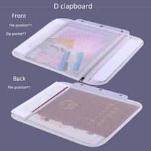 Cargar imagen en el visor de la galería, Credential Storage Bag Office Large-Capacity Multi-Function File Bill Folder