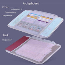 Cargar imagen en el visor de la galería, Credential Storage Bag Office Large-Capacity Multi-Function File Bill Folder