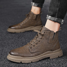 Load image into Gallery viewer, Martin Boots Men&#39;s British Style High-top Leather Boots Korean Style Trend