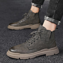 Load image into Gallery viewer, Martin Boots Men&#39;s British Style High-top Leather Boots Korean Style Trend