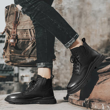 Load image into Gallery viewer, Martin Boots Men&#39;s British Style High-top Leather Boots Korean Style Trend