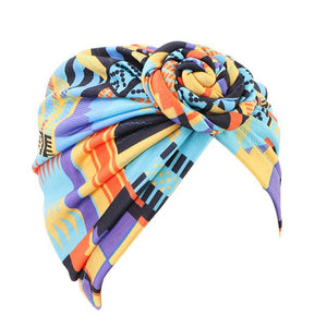 Women Turban African Pattern Knot Headwrap Fashion