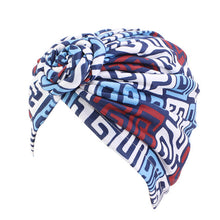 Cargar imagen en el visor de la galería, Women Turban African Pattern Knot Headwrap Fashion