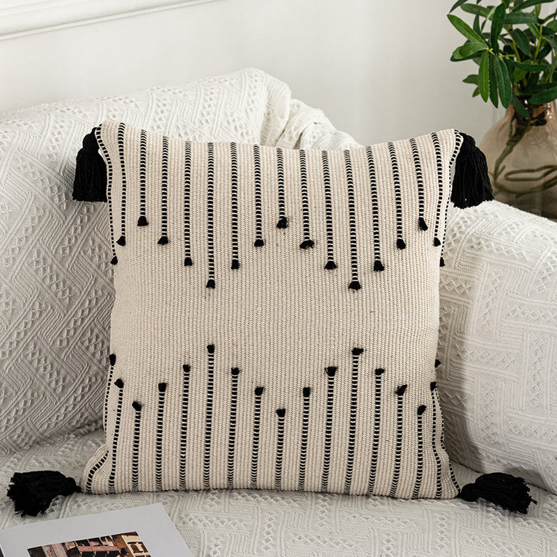 Bohemian Moroccan Fringe Pillowcase Cushion