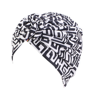 Women Turban African Pattern Knot Headwrap Fashion