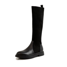 Load image into Gallery viewer, Leather High Boots Look Thinner Over The Knee Boots Women&#39;s Flat Bottom