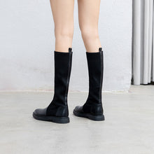 Load image into Gallery viewer, Leather High Boots Look Thinner Over The Knee Boots Women&#39;s Flat Bottom